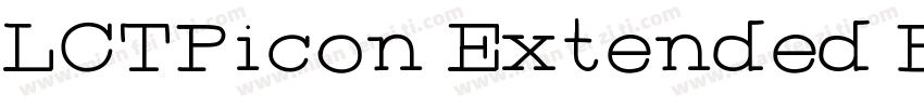LCTPicon Extended Boid字体转换